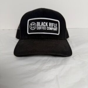 Black Rifle Coffee Company Hat Patch Trucker Adjustable Snapback Black